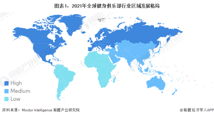 2022年全球健身俱乐部行业区域发展格局分析 英国市场规模下降近40%【组图】A